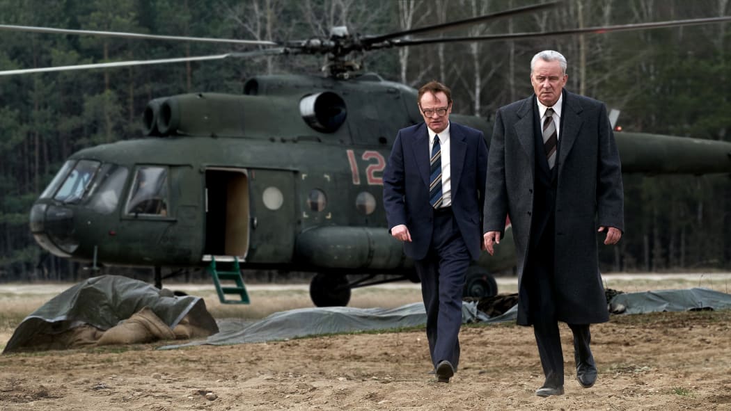Jared Harris and Stellan Skarsgård in Chernobyl