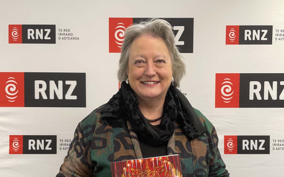 Patricia Hurley at RNZ with her book Viva Opera!