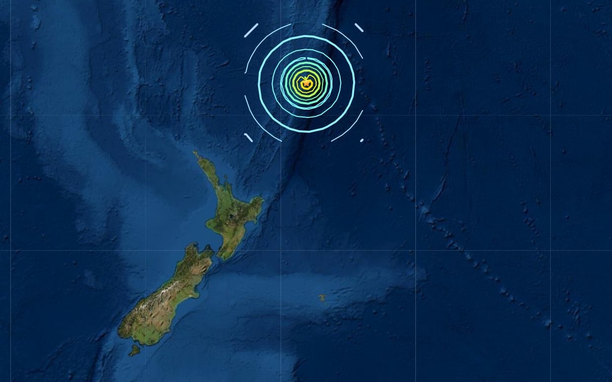 A 7.4 quake struck near the Kermadec Islands on Friday morning. The islands are 800km to 1000km from New Zealand.
