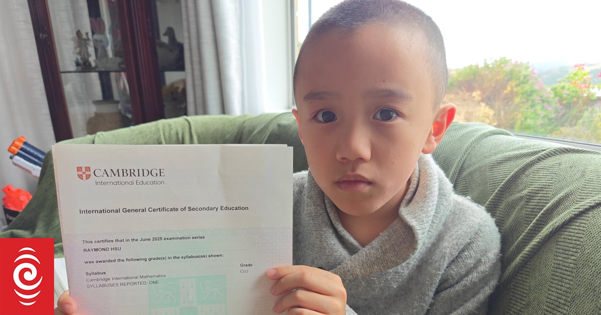 10-year-old in Porirua celebrates NCEA and Cambridge success