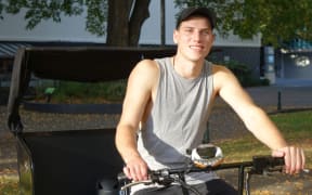 Tim Rogers, owned a business named Tim’s Tuk-Tuk taxi service, while studying in Dunedin.