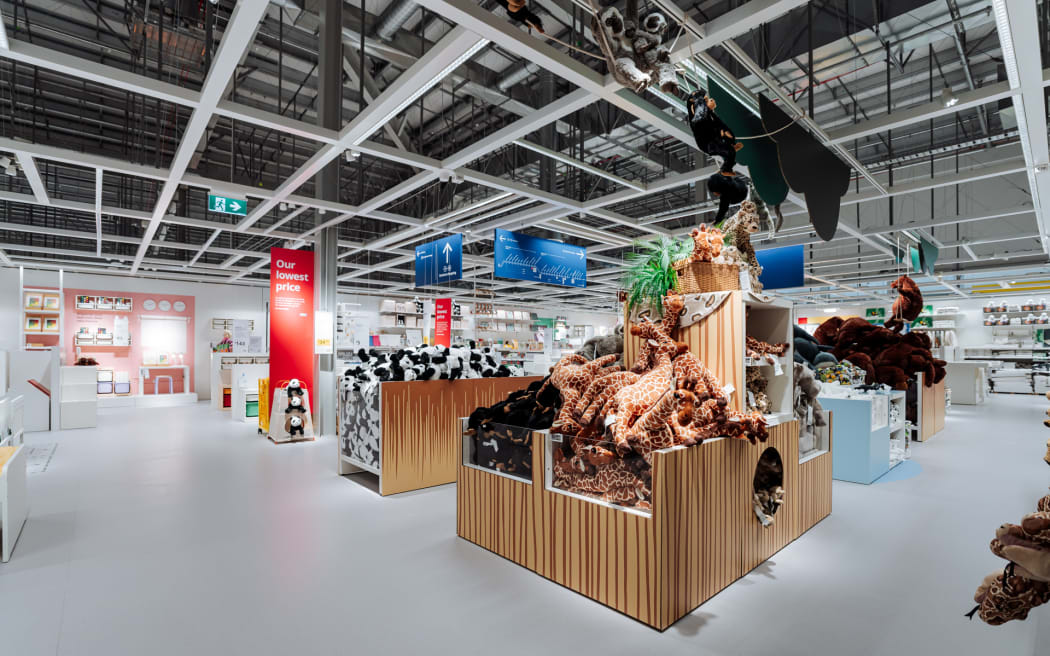 The IKEA store even sells soft toys.