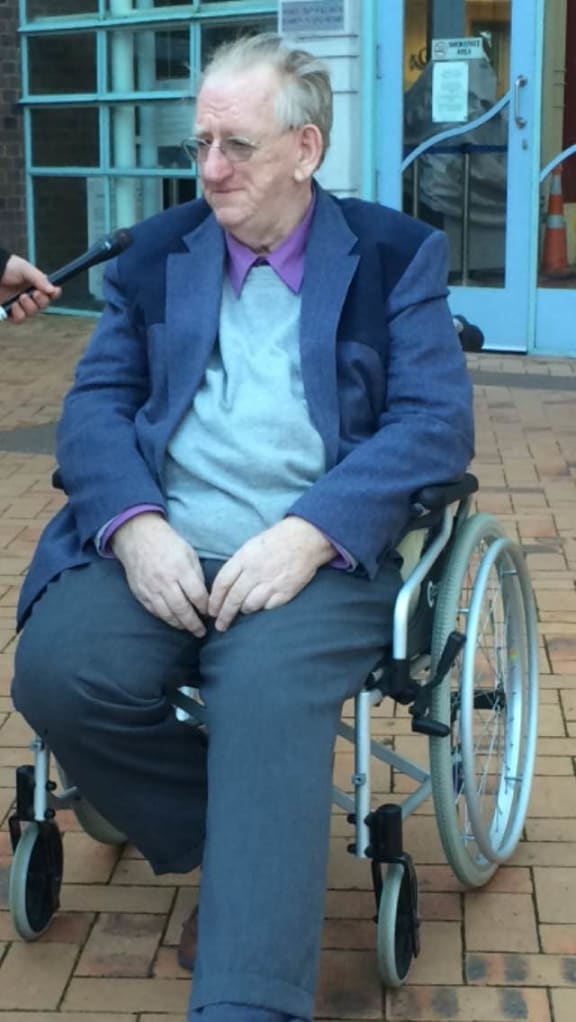 Ralph Sherman Soles outside the High Court in Auckland after the jury's verdict.