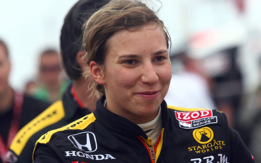 Simona De Silvestro at the Grand Prix of St Petersburg, USA, 2010.
