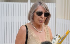 After being found guilty last year, Suzi Milgate returned to Darwin Local Court for sentencing on Tuesday. (ABC News: Gemma Ferguson)