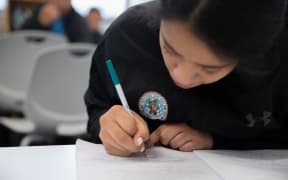 Students at Pacific Advance Secondary School. Note only use identifying pictures for stories about PASS - only non-identifiying pictures may be reused.
