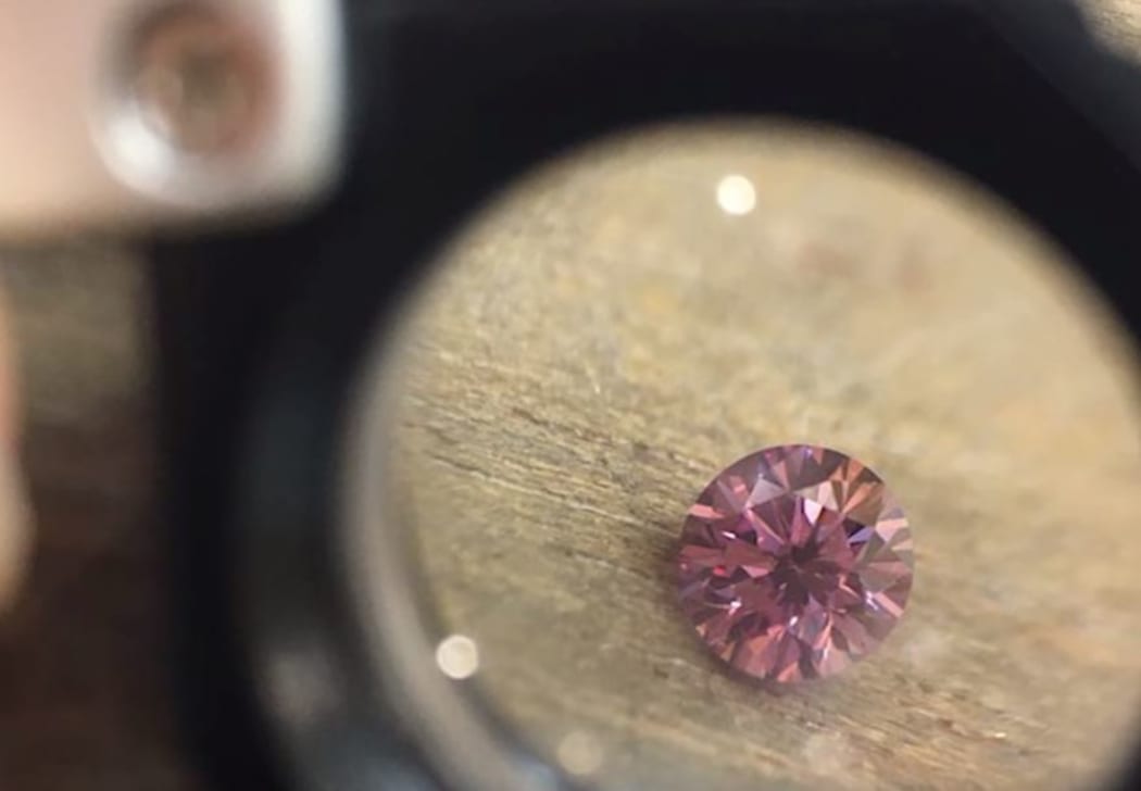 A pink diamond.