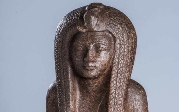 Bust of a New Kingdom Queen. Early new Kingdom (ca. 1550 BC). Dark red granite.