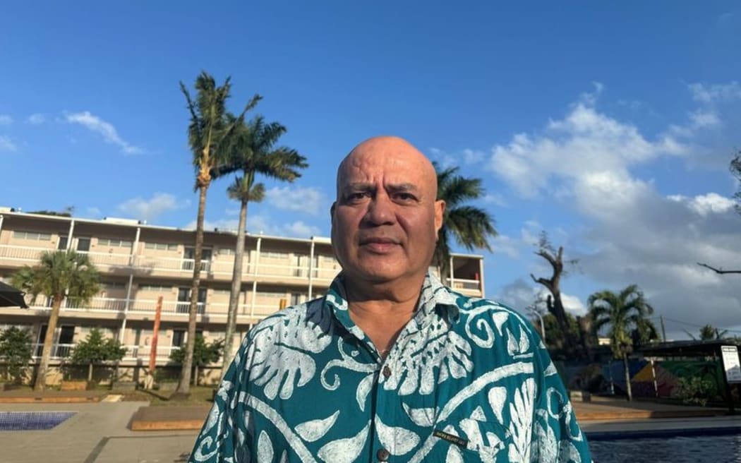 Tuvalu PM Feleti Teo in Nuku'alofa, Tonga for the 53rd Pacific Islands Forum Leaders Meeting. August 2024.