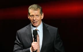 LAS VEGAS, NV - JANUARY 08: WWE Chairman and CEO Vince McMahon speaks at a news conference announcing the WWE Network at the 2014 International CES at the Encore Theater at Wynn Las Vegas on January 8, 2014 in Las Vegas, Nevada. The network will launch on February 24, 2014 as the first-ever 24/7 streaming network, offering both scheduled programs and video on demand. The USD 9.99 per month subscription will include access to all 12 live WWE pay-per-view events each year. CES, the world's largest annual consumer technology trade show, runs through January 10 and is expected to feature 3,200 exhibitors showing off their latest products and services to about 150,000 attendees.   Ethan Miller/Getty Images/AFP (Photo by Ethan Miller / GETTY IMAGES NORTH AMERICA / Getty Images via AFP)