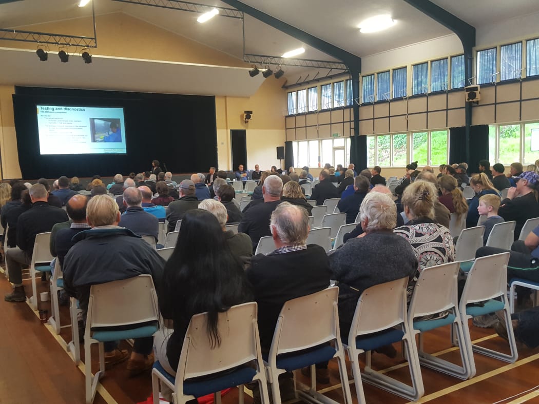 Mycoplasma bovis meeting, Dargaville Memorial Hall.
