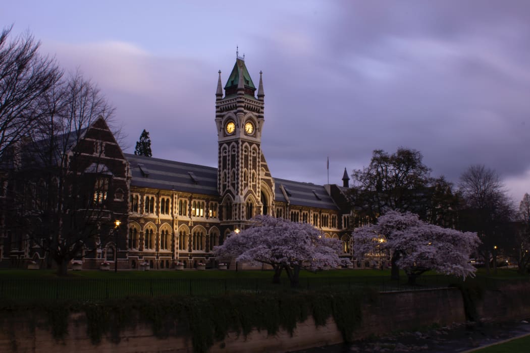 The University of Otago clocktower building.