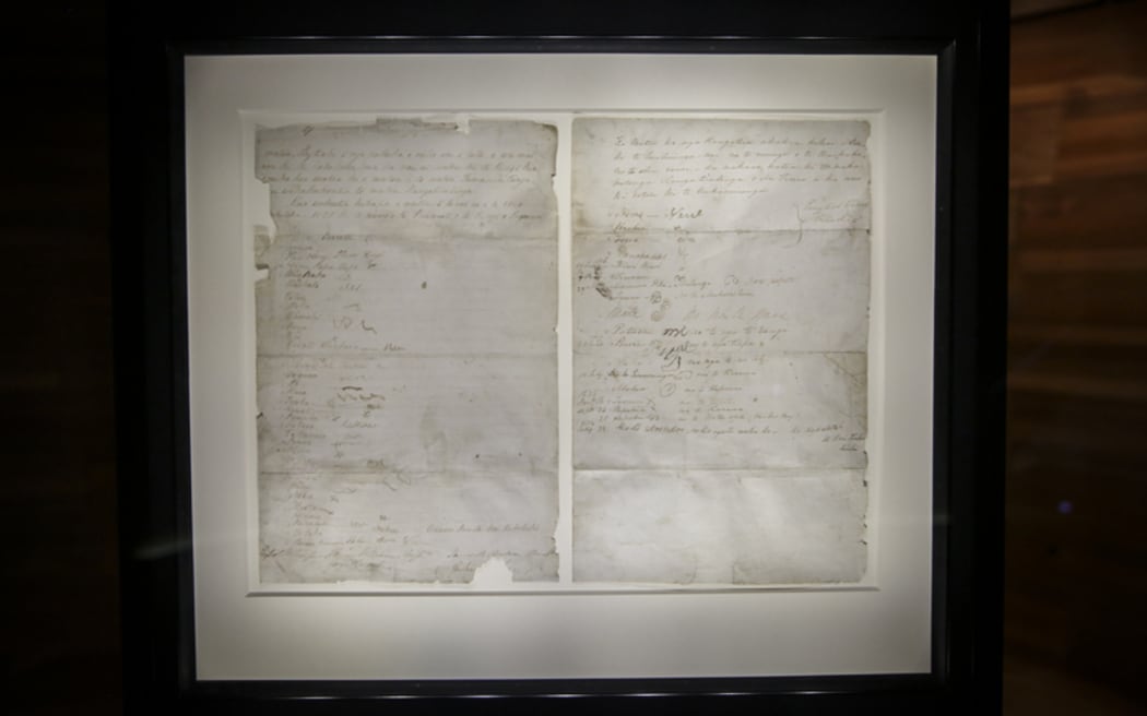 Declaration of Independence of the United Tribes of New Zealand. He Tohu, a new permanent exhibition of three iconic constitutional documents that shape Aotearoa New Zealand. Treaty of Waitangi, Declaration of Independence and Women's Suffrage Petition.