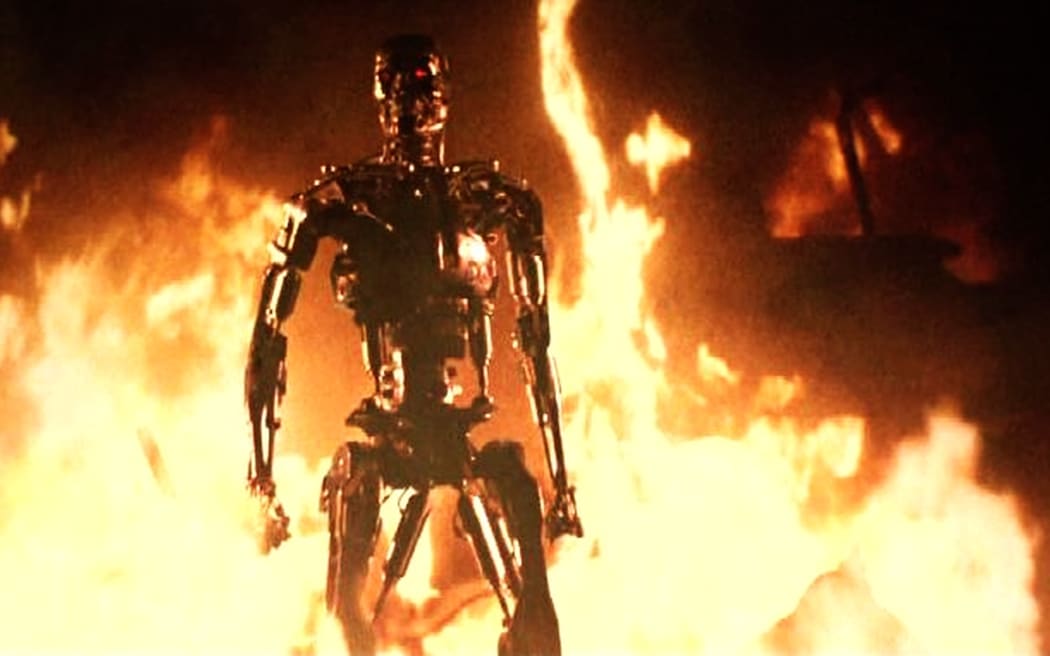Screen shot from first Terminator movie