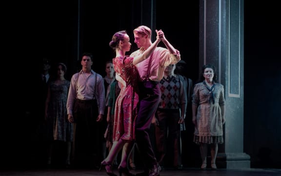 Dancers Corazon Miller and Daniel McLean in the musical Evita