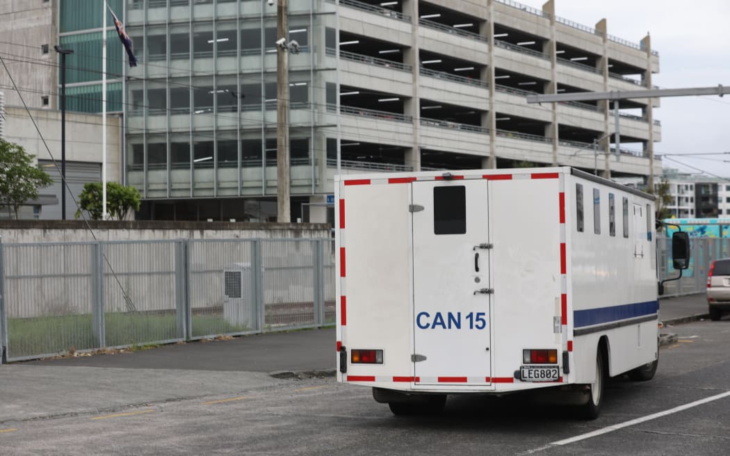 Mt Eden Prison + prison transport van
