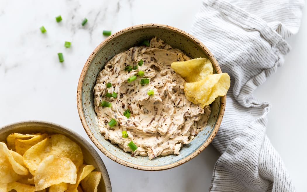 Kelly Gibney's homemade Kiwi onion dip