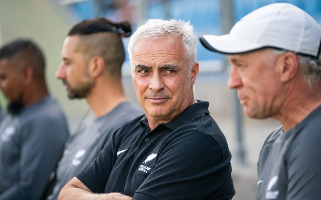 All Whites headcoach Darren Bazeley