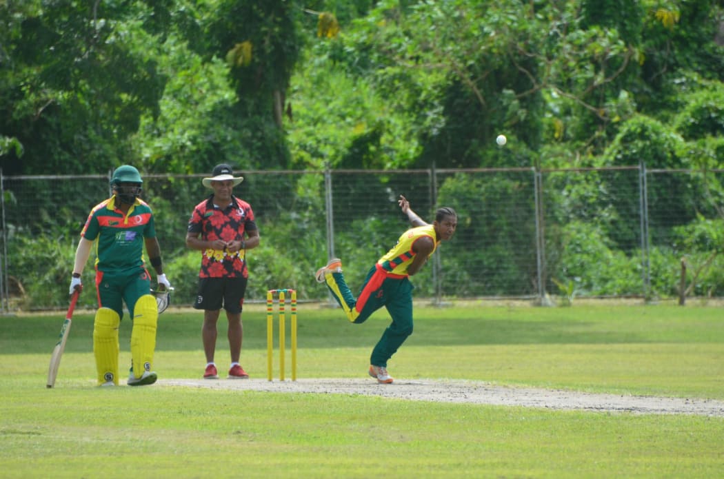 The Vanuatu men's team played an exhibition match prior to the women's final.