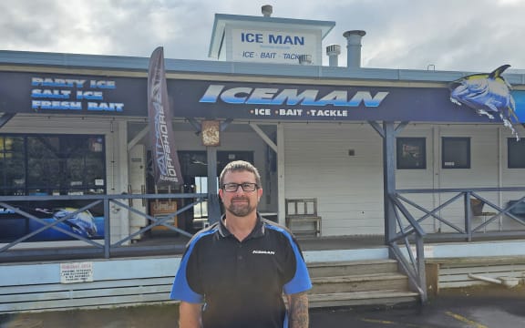 Jono Mills is seeking a temporary location for he and his father’s ice, bait and fishing tackle business, The Iceman, which currently has a large icemaking machine housed in the tower above the soon-to-be-demolished building.