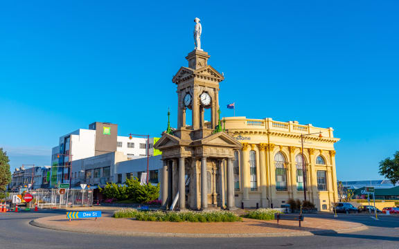 Clock tower at Invercargill, New Zealand