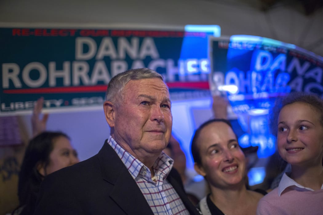 Republican congressman Dana Rohrabacher.