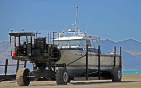Fishing boat at Castle Point.