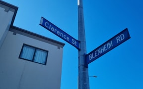 Photos of the intersection of Clarence St and Blenheim Rd in Riccarton, Christchurch where a man was stabbed on September 19.