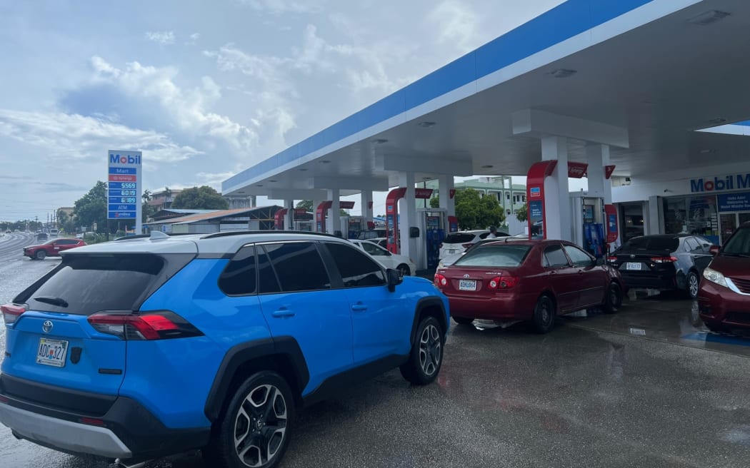Saipan motorists have been filling up as Tropical Storm Bolaven approaches.