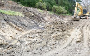A temporary route past the slip on Route 52 between Pongaroa and Alfredton is expected to open in the coming weeks.