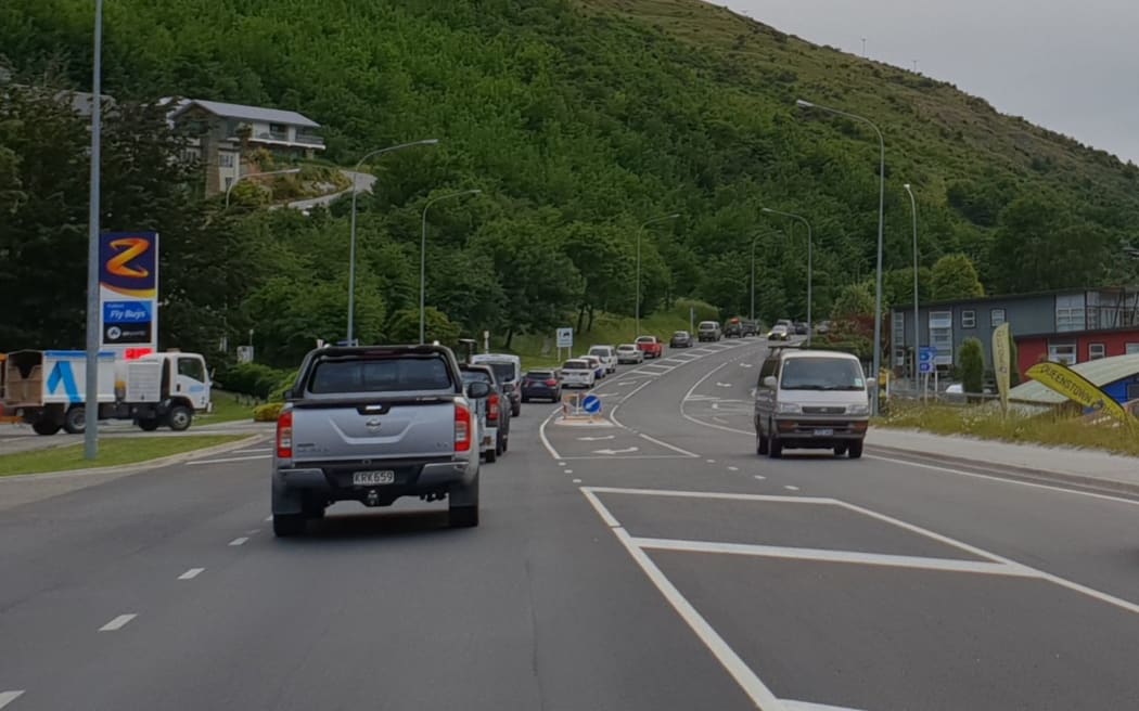 Traffic in Queenstown. 13 December