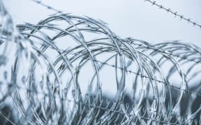 Barbed wire at a prison