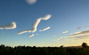 The evening sky in Wairarapa