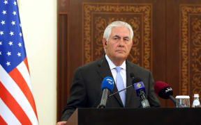 US Secretary of State Rex Tillerson in Doha, Qatar.