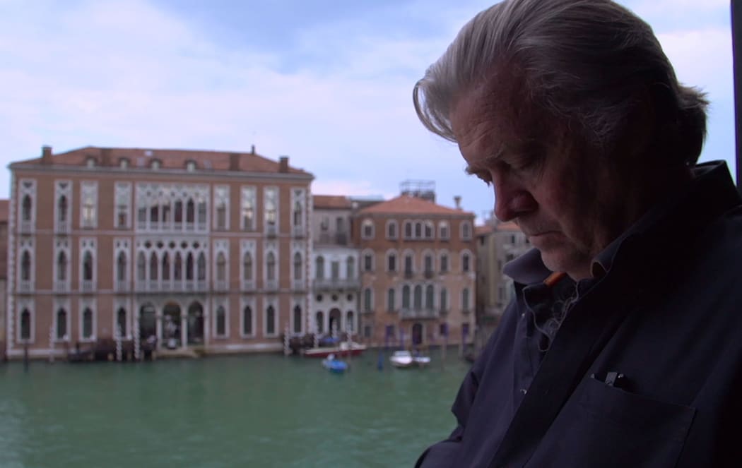 Steve Bannon plots the overthrow of the global elite from his five-star hotel suite in Venice in The Brink.