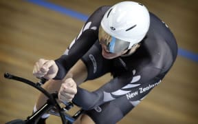 Jesse Sergent riding for the New Zealand track cycling team, 2011.