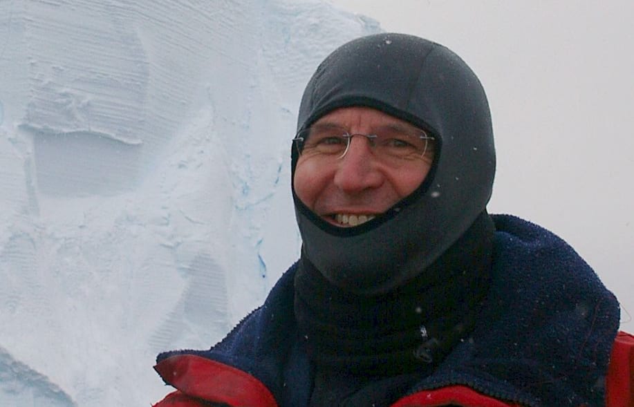 Steve Rintoul on board the Aurora Australis during the expedition to the Totten Glacier.