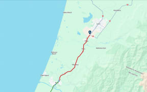 Traffic between Ōtaki and Levin.