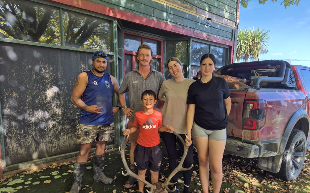 From left: Zane Taite, Liam Cook, Marama Karehana, Peyton Peeti and Ngahere Taite.