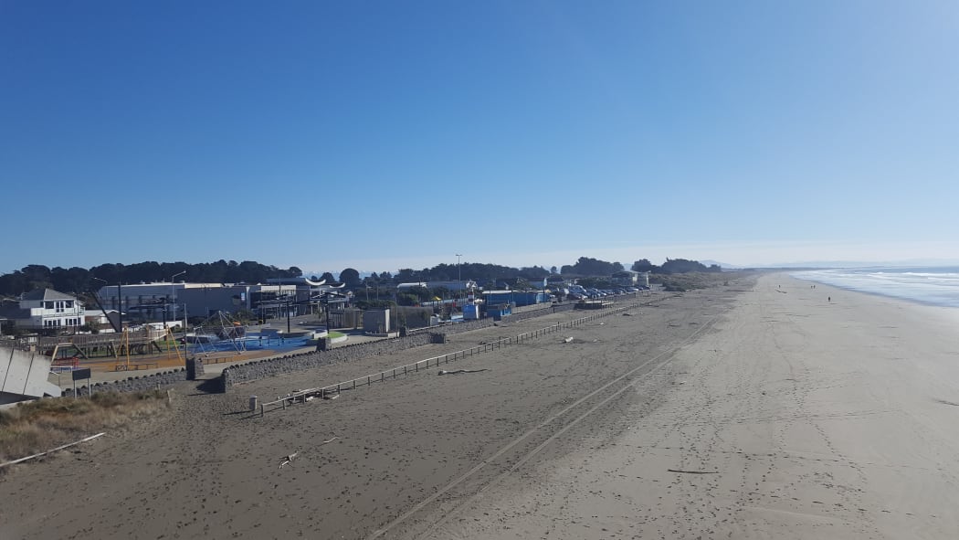 New Brighton beach in Christchurch.