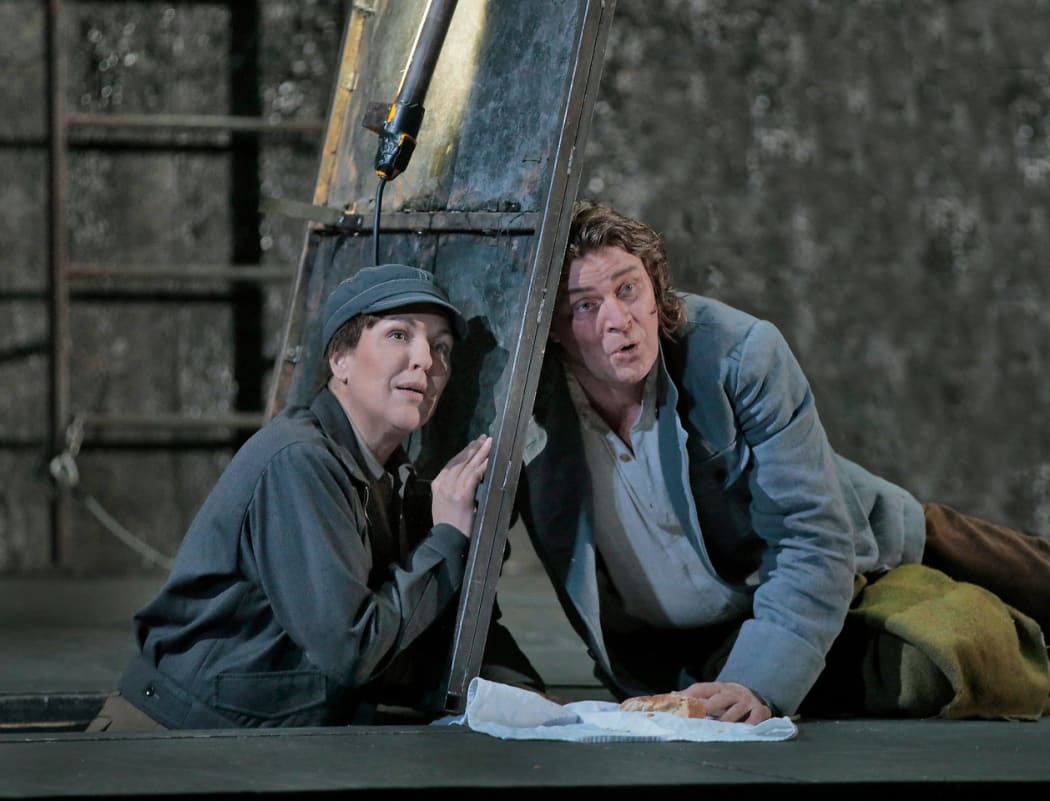 Adrianne Pieczonka as Leonore and Klaus Florian Vogt as Florestan in Beethoven's Fidelio