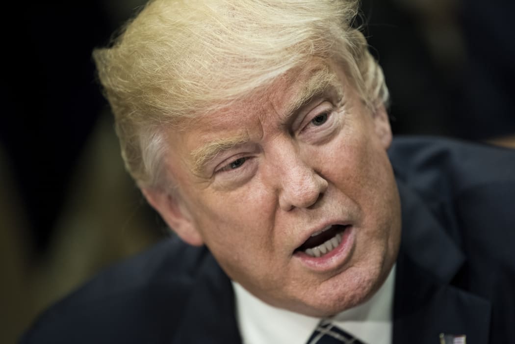 US President Donald Trump speaks after signing an executive order on the country's farming industry 25/04/2017