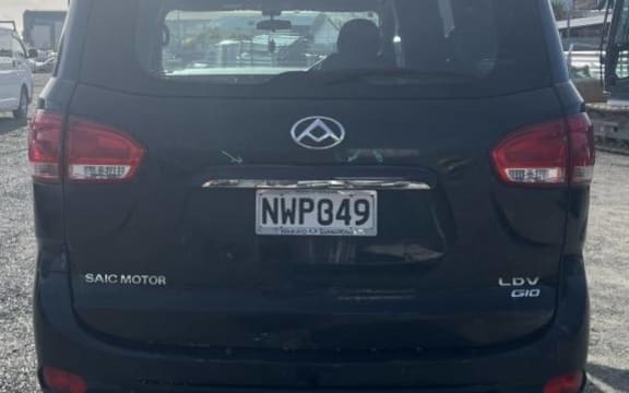 LDV black van, registration NWP349