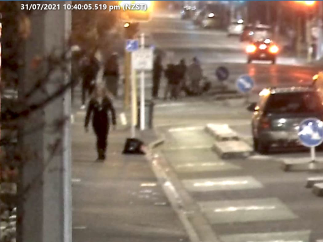 A CCTV image of Cumberland St during the assault.