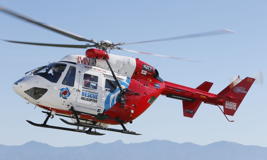 Nelson Marlborough Rescue Helicopter which helped search for the crashed chopper.