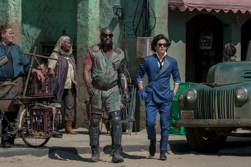 Mustafa Shakir as Jet Black and John Cho as Spike Spiegel.