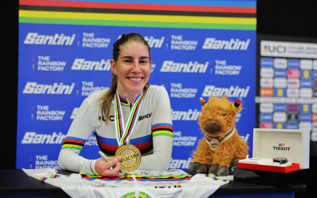 Nicole Murray at the 2023 Cycling World Championships.