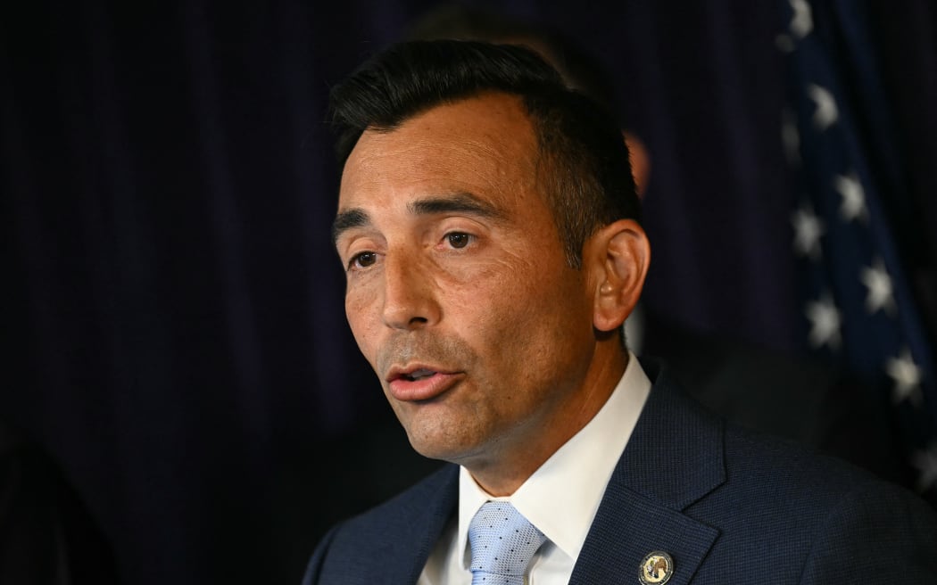 US Attorney for the Central District of California, Martin Estrada, speaks during a press conference on August 15, 2024, announcing arrests in the death of "Friends" actor Matthew Perry, in Los Angeles. US investigators have charged five people in connection with Perry's death. "These defendants took advantage of Mr. Perry's addiction issues to enrich themselves. They knew what they were doing was wrong. They knew what they were doing was risking great danger to Mr. Perry, but they did it anyways," said Estrada. (Photo by Patrick T. Fallon / AFP)