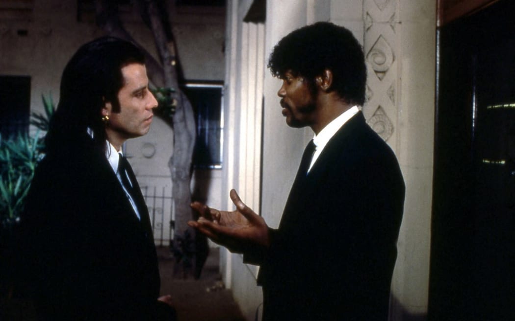 John Travolta and Samuel L Jackson in Pulp fiction.