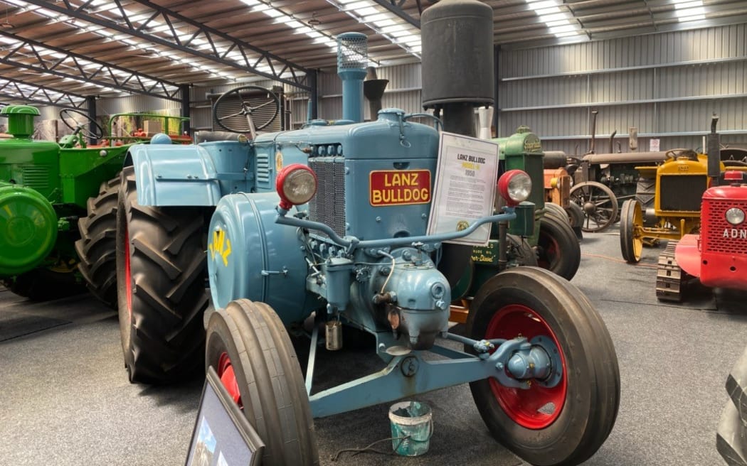 The 1950 LANZ Bulldog tractor, which is part of Allan Dippie's collection in Wanaka.